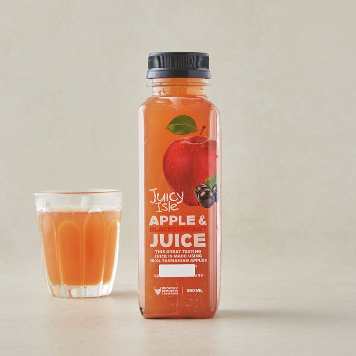 쥬씨아일 애플 & 블랙커런트 주스, 1개, 350ml