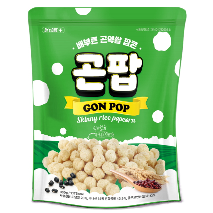닥터스원 배부른 곤약쌀 팝콘 곤팝, 1개, 330g
