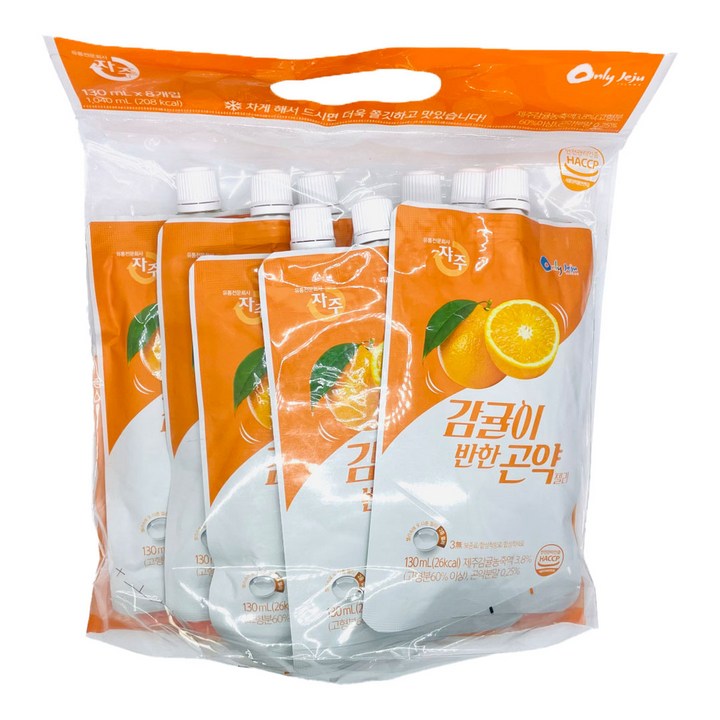 자주 제주 감귤이 반한 곤약젤리 8p, 130ml, 8개