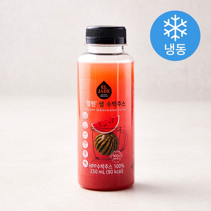 엘제이드 무가당 얼린 생 수박주스 (냉동), 250ml, 1개