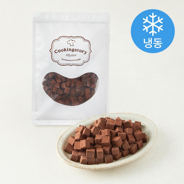 쿠킹스토리 큐브 다크 생초콜릿 (냉동), 400g, 1개