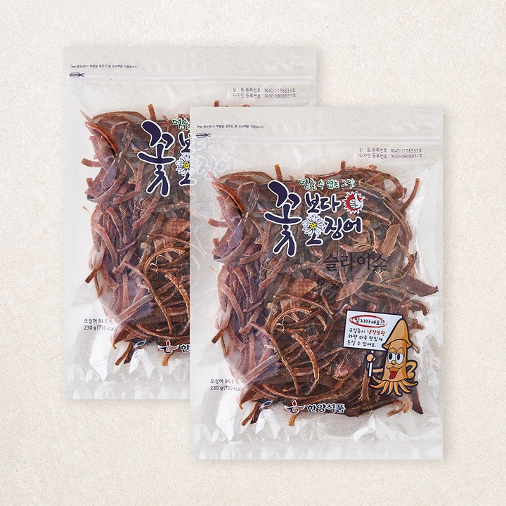 한양식품 꽃보다 오징어, 2개, 230g