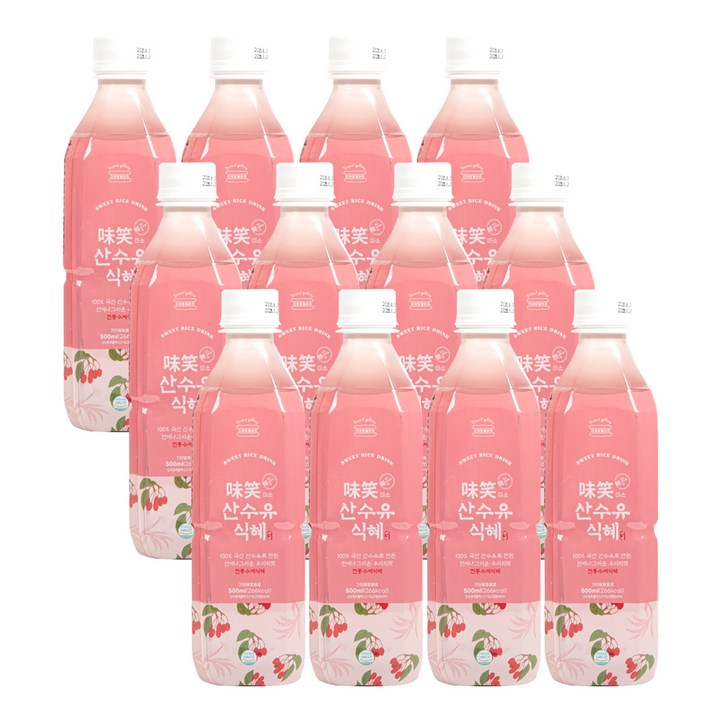 미소 산수유 식혜, 12개, 500ml
