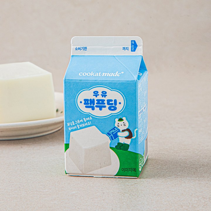 쿠캣 우유 팩푸딩, 200g, 1개입, 1개
