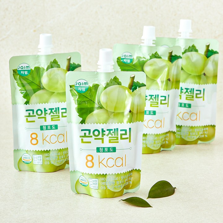 jaim 곤약젤리 청포도, 140g, 1개입, 4개