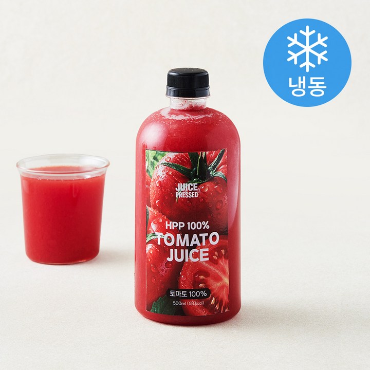 주스프레스드 HPP 100% 토마토 주스 (냉동), 1개, 500ml
