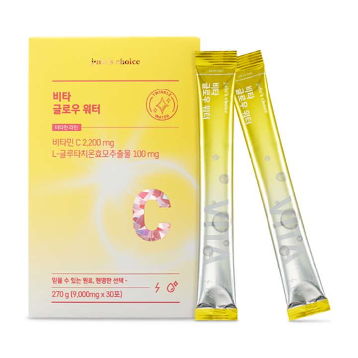 줄리스초이스 비타 글로우 워터, 30개, 270g
