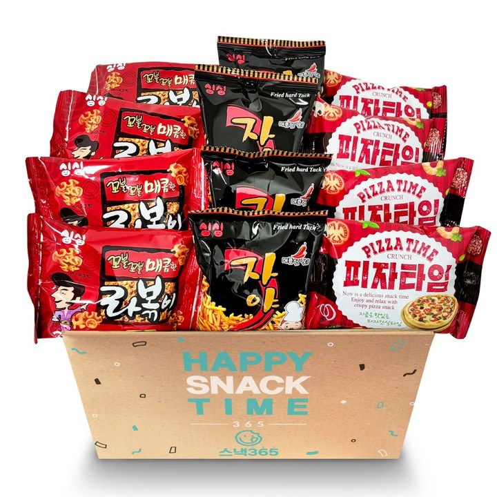 자야 30g 8개+ 피자타임 30g 8개+ 라볶이 30g 8개 추억의 옛날과자 세트, 1개