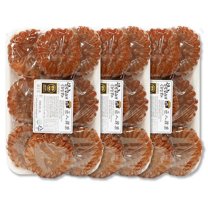 장인한과 장인약과 쫀득한 장인 손찹쌀 약과, 3개, 450g