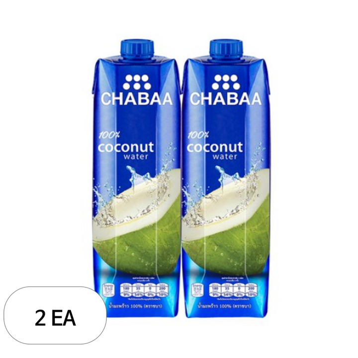 차바 코코넛워터, 2개, 1L