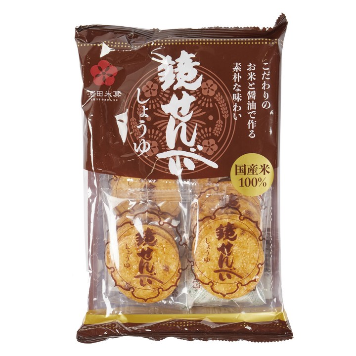 Sakata rice confectionery 카가미 센베이 간장 10개입, 1개, 110g