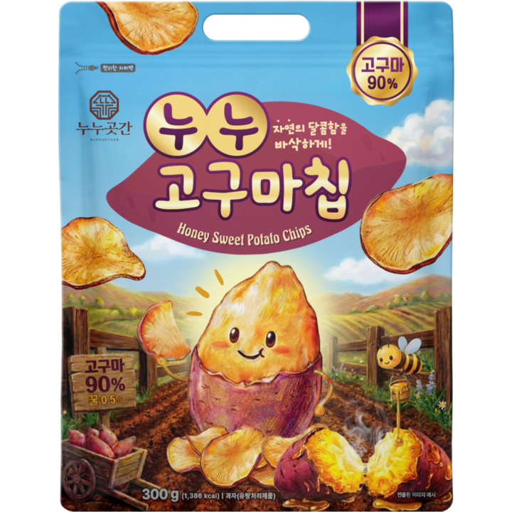 누누곳간 꿀 고구마칩, 1개, 300g
