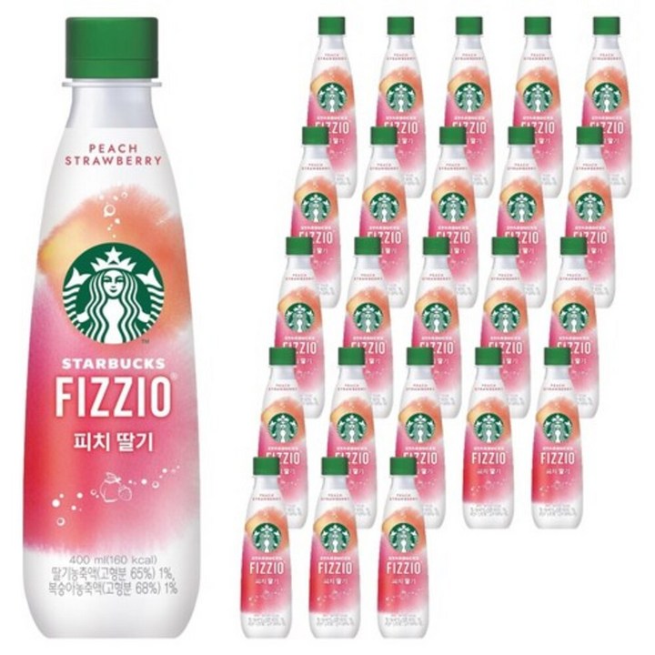 스타벅스 피지오 피치 딸기, 400ml, 24개