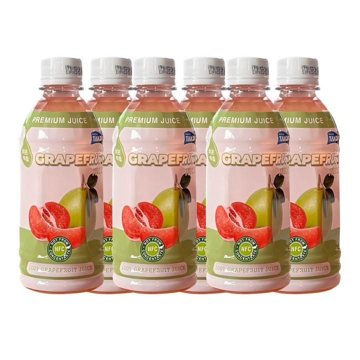 저온 핑크 자몽 주스, 6개, 350ml