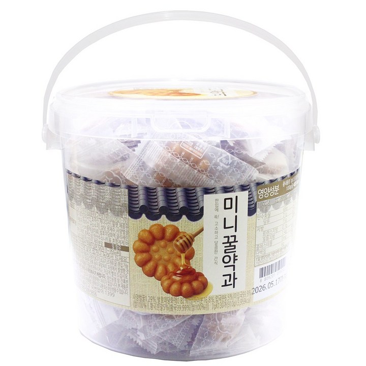 컬러푸드 미니 꿀 약과, 130개, 7g
