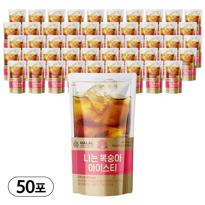 [태웅식품] 나는 복숭아아이스티 230ml, 50개