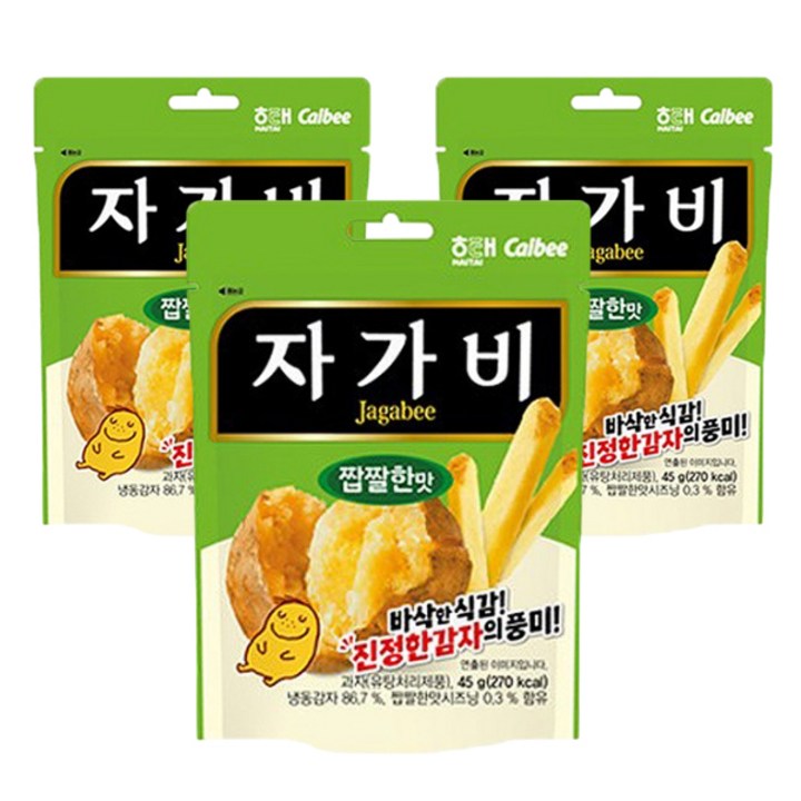 자가비 짭짤한맛, 45g, 3개