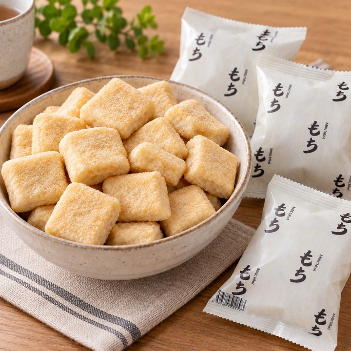 밀크모찌 콩고물맛 모찌과자 쌀과자 우유간식 쌀과자21%모찌 Mochi 12pack, 12개, 30g