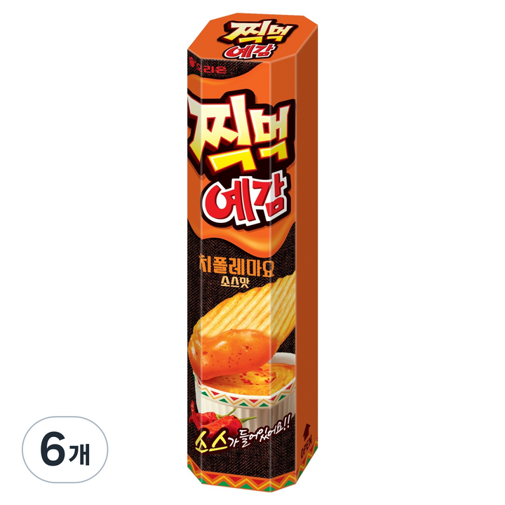 오리온 찍먹 예감 치폴레마요 소스맛, 6개, 76g
