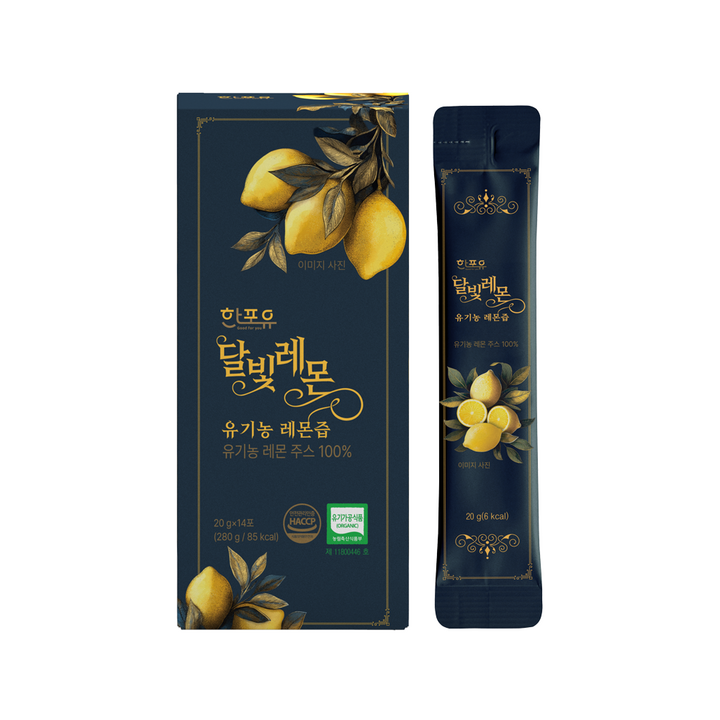 한포유 달빛레몬 유기농% NFC 레몬즙, 280g, 1개
