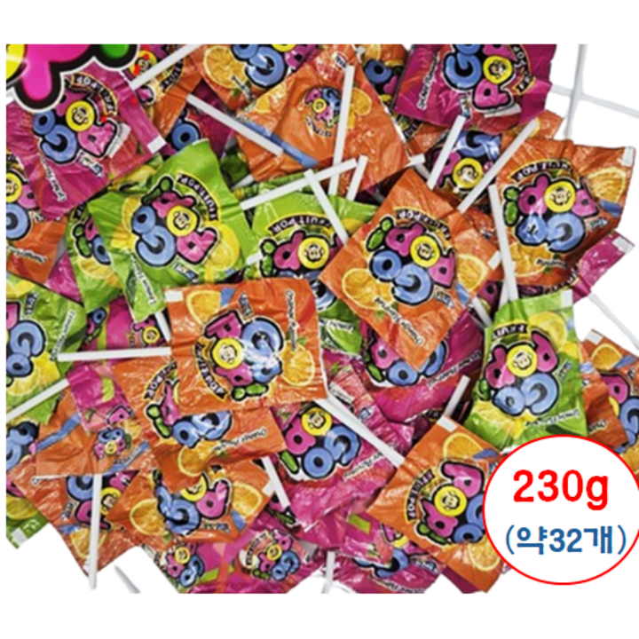 트릭시 고팝 플랫 롤리팝 소분, 230g, 1개