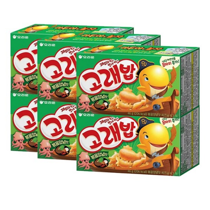 고래밥 볶음양념맛, 46g, 6개