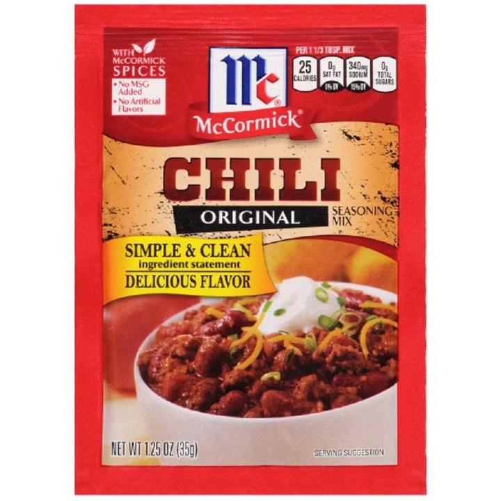 맥코믹 칠리 시즈닝 믹스 오리지널, 35g, 1개