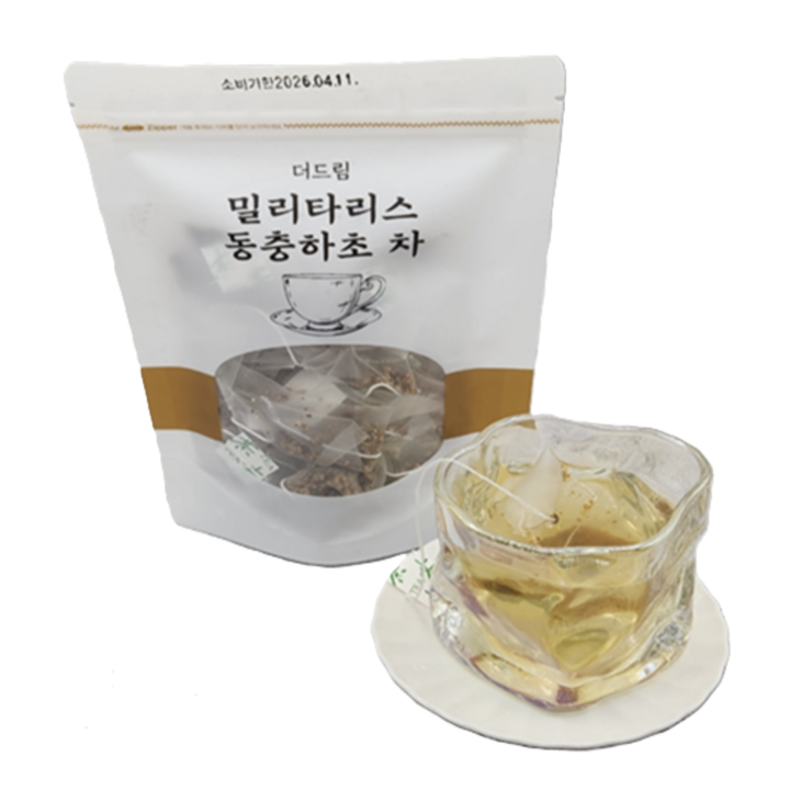 더드림농원 밀리타리스 동충하초차(티백) (1.2gX30티백)36g, 1.2g