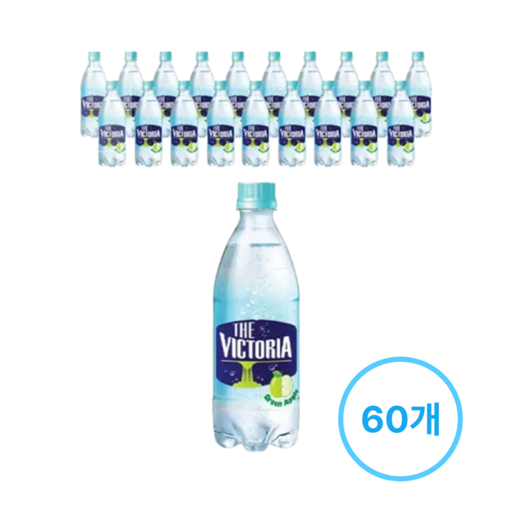 웅진빅토리아 더빅토리아 그린애플 탄산음료, 500ml, 60개