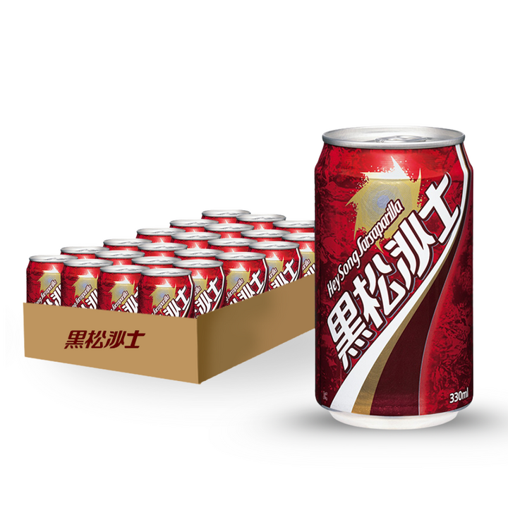 대만 루트비어 헤이송사스 탄산 소다, 24개, 330ml