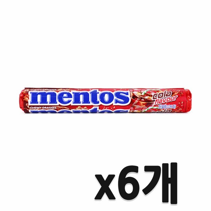 멘토스 콜라향, 37.5g, 6개