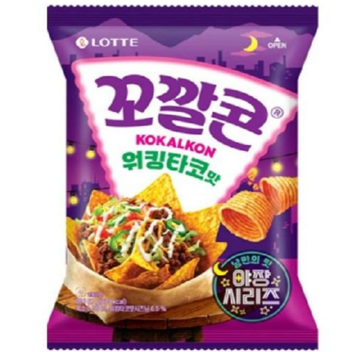롯데 꼬깔콘 워킹타코맛 67g, 3개