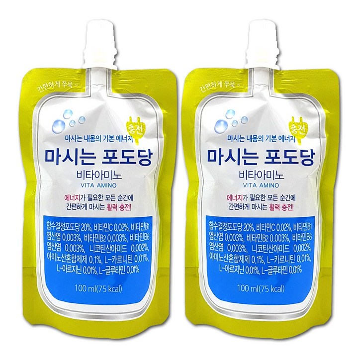 일화 마시는 포도당 비타아미노, 100ml, 2개