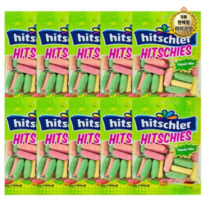 히치스 사우어 수수깡젤리, 40g, 10개