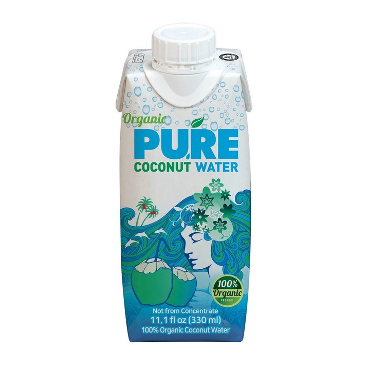 유기농 퓨어 코코넛 워터, 96개, 330ml