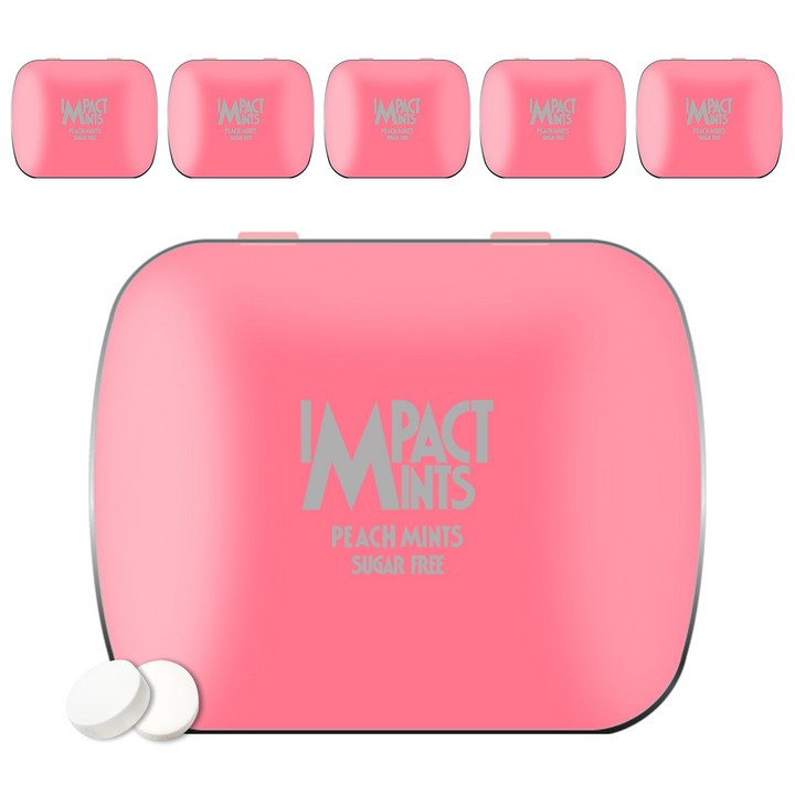 임팩트민트 복숭아향 캔디, 6개, 14g