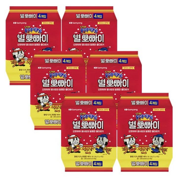 삼양 별뽀빠이 4p, 288g, 6개