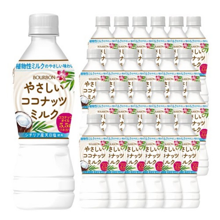 직수입백화점입점 코코넛 밀크 음료 coconut milk 우유 주스 쥬스, 24세트, 430ml