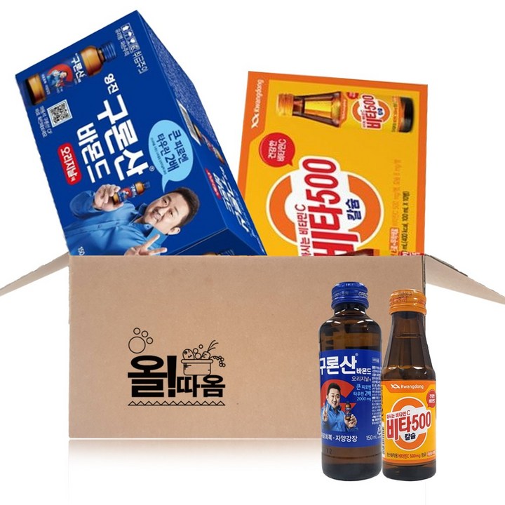올따옴기획 건강음료 비타500칼슘 10입+구론산바몬드 10입, 1set, 100ml