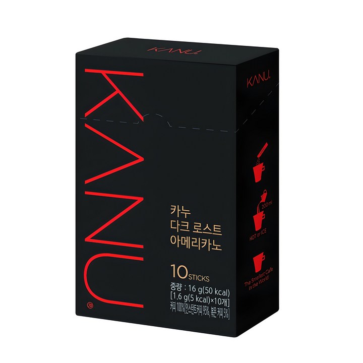 카누 다크 로스트 아메리카노 원두커피스틱, 1.6g, 1개