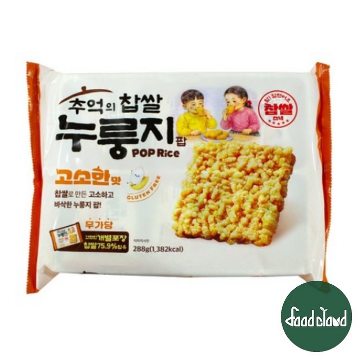 추억의 찹쌀 누룽지 칩 고소한맛 12p, 1개, 288g