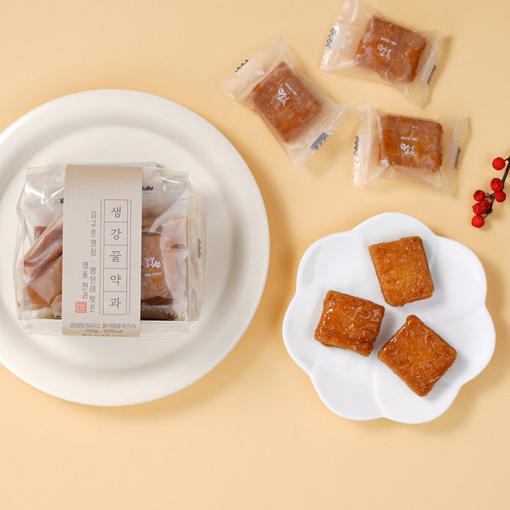 김규흔한과 생강꿀약과, 1개, 100g