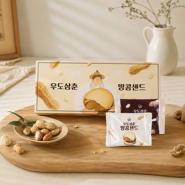 우도삼춘 땅콩샌드, 234g, 5개