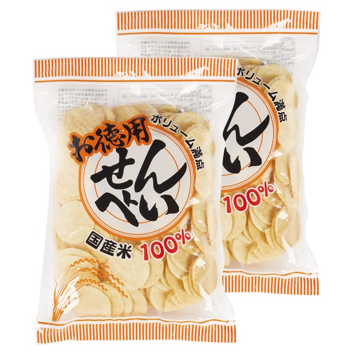 Sakata rice confectionery 대용량 센베이, 2개, 200g