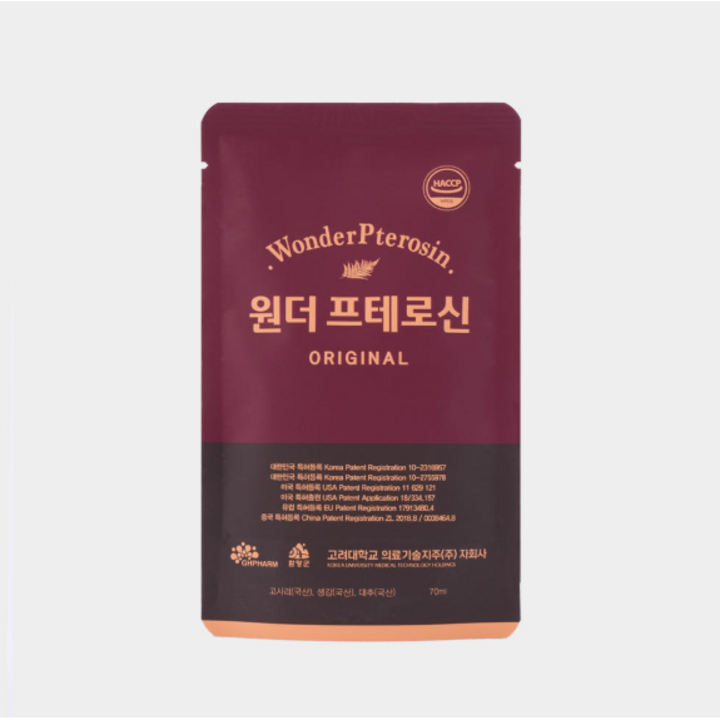 원더프테로신 오리지날 고사리 추출물 30포, 2박스, 70ml