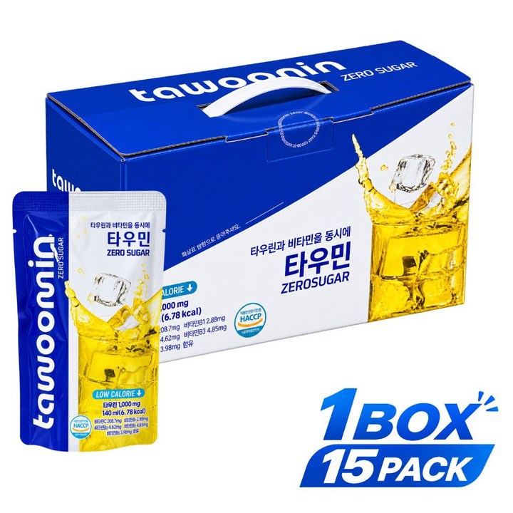 무카페인 피로회복 제로슈가 수험생 저칼로리음료, 15개, 140ml