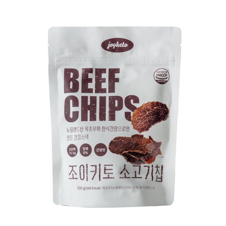 조이키토 소고기칩 간장맛, 1개, 100g