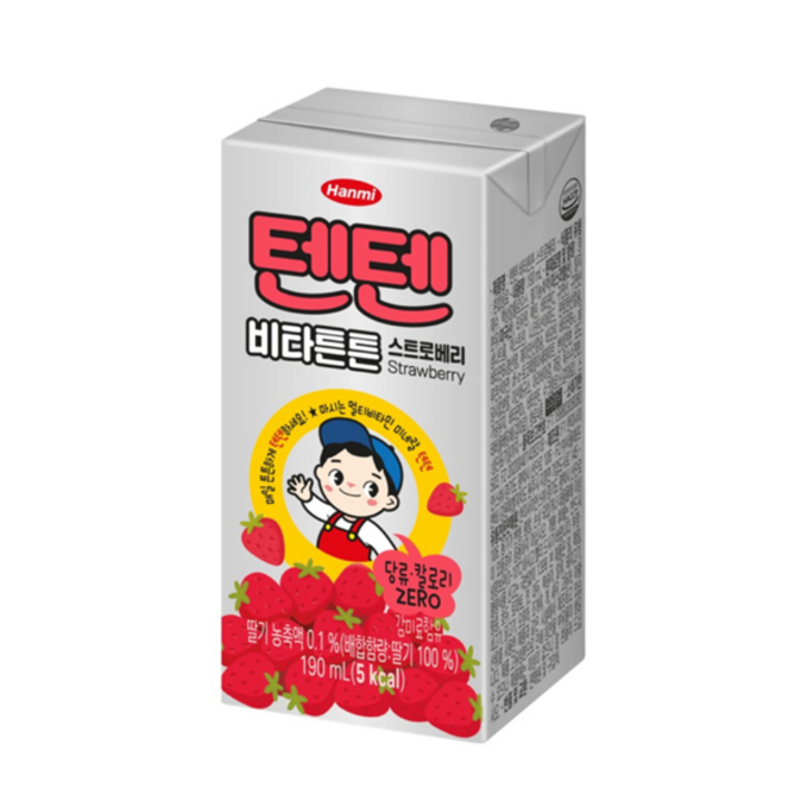 텐텐 비타튼튼 스트로베리 주스, 24개, 190ml
