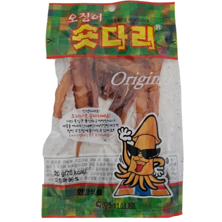 한양식품 주식회사 오징어숏다리, 20g, 24개