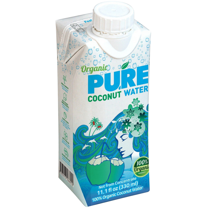 유기농 퓨어 코코넛 워터, 144개, 330ml